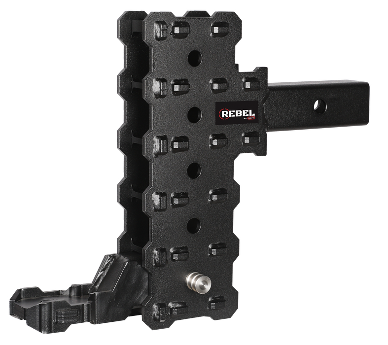 GEN-Y Hitch GH-13155X PHANTOM-X 2" Hollow Shank 7" Offset Drop .7K TW 7K Hitch & Platinum Ball Mount - Truck Part Superstore