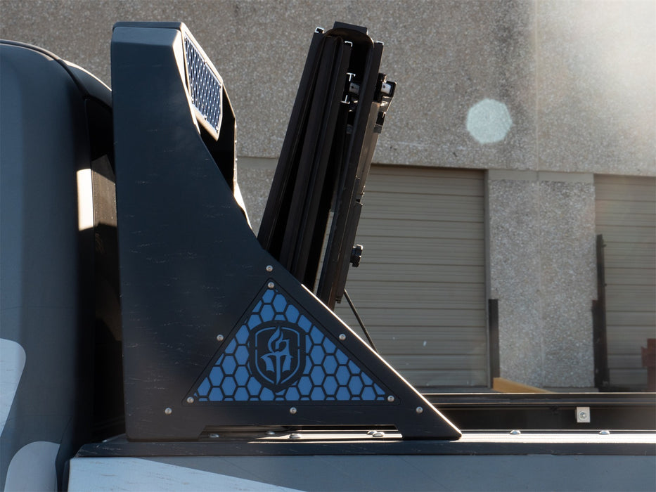Road Armor 6992DHRP Identity Headache Racks; Dual Cube w/Bedrail Pods; Raw Steel; - Truck Part Superstore