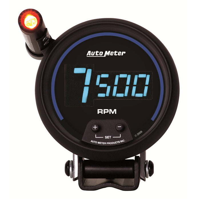AutoMeter 6999 GAUGE; TACH; 3 3/4in.; 10K RPM; PEDESTAL W/QUICK-LITE; DIGITAL; BLK W/BLUE LED - Truck Part Superstore