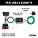 CURT 56510 Custom Wiring; 5-Flat Output; Select Chevy Colorado; GMC Canyon; Isuzu I-Series - Truck Part Superstore