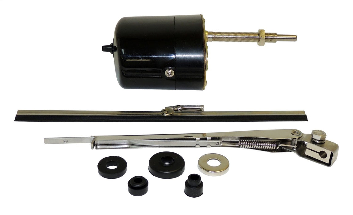 Crown Automotive Jeep Replacement 6V Wiper Motor Kit; Incl. Motor; Arm; Blade; Mounting Grommets; 6 Volt; - Truck Part Superstore
