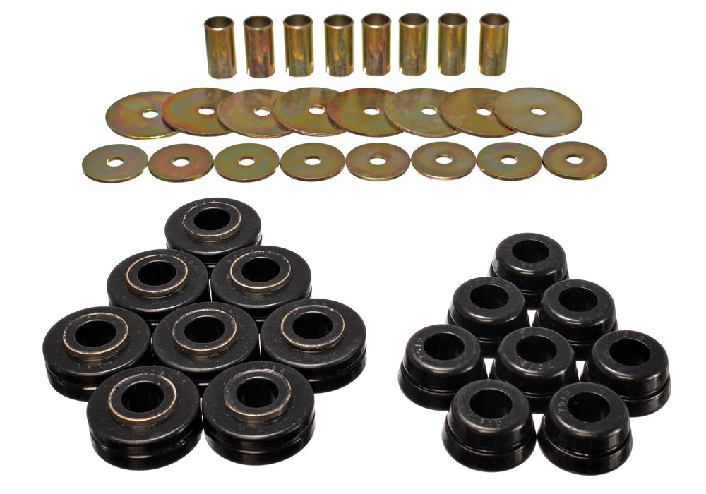Energy Suspension 6.4101G Body Mount Set; Black; Performance Polyurethane; - Truck Part Superstore