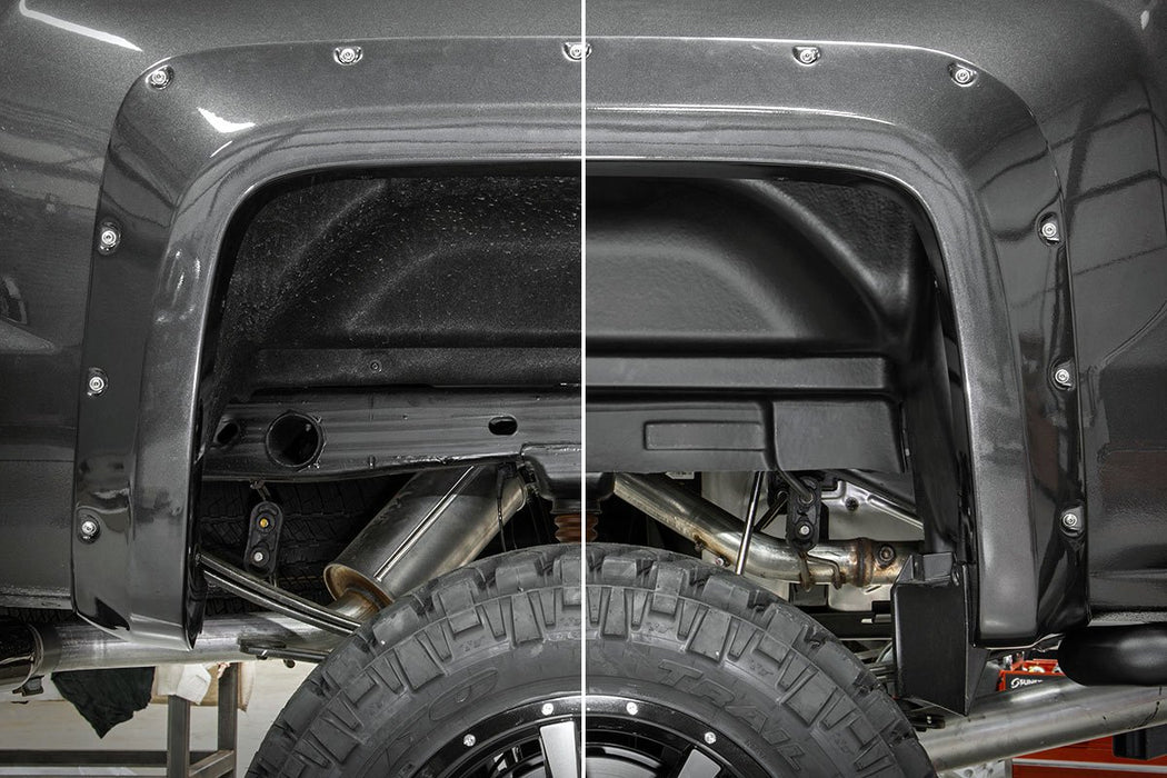 Rough Country 4216 GMC Rear Wheel Well Liners 14-18 Sierra 1500/14-19 Sierra HD Rough Country - Truck Part Superstore