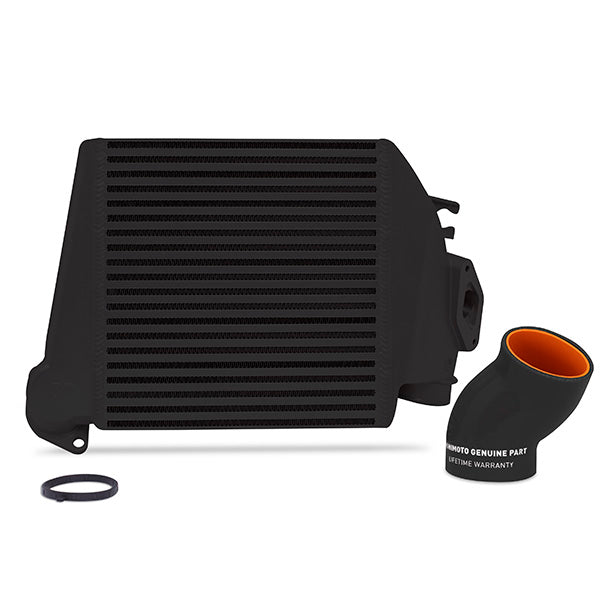 Mishimoto MMTMIC-WRX-08BKBK Subaru WRX 2008-2014 Top-Mount Intercooler Black Cooler, Black hoses - Truck Part Superstore