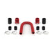 Mishimoto MMAH-U24RD Universal Flexible Stainless Steel Radiator Hose Kit, 24", Red - Truck Part Superstore