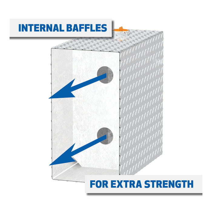 UWS TT-45-R-T-P 45-Gallon Rectangle Bright Aluminum Transfer Tank - Truck Part Superstore