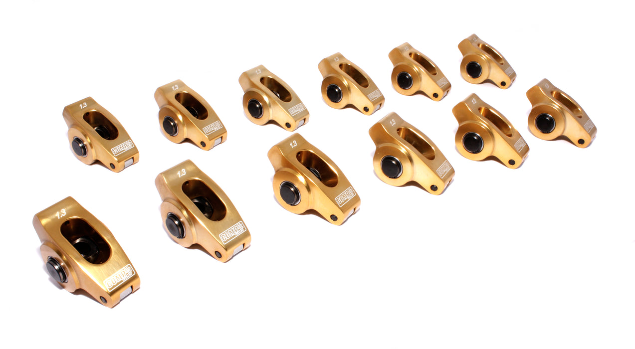COMP Cams 19012-12 Ultra-Gold ARC Break-In Rocker Set w/ 1.3 Ratio for Chevrolet V6 w/ 7/16" Stud - Truck Part Superstore