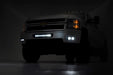 Rough Country 70628DRLA Chevrolet LED Fog Light Kit Black Series w/Amber DRL 11-14 Silverado 2500/3500HD Rough Country - Truck Part Superstore