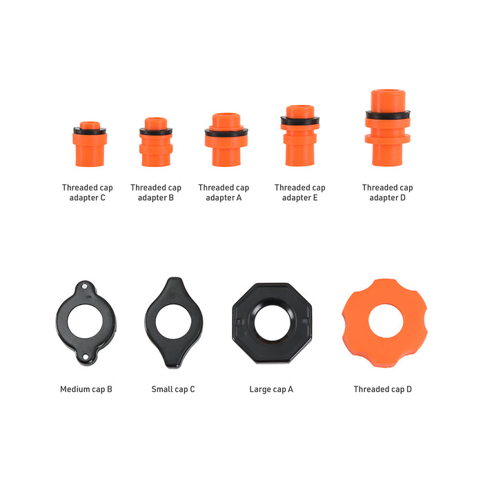 Mishimoto MMTL-NSF-15 No-Spill Coolant Funnel Kit, 15 Piece - Truck Part Superstore