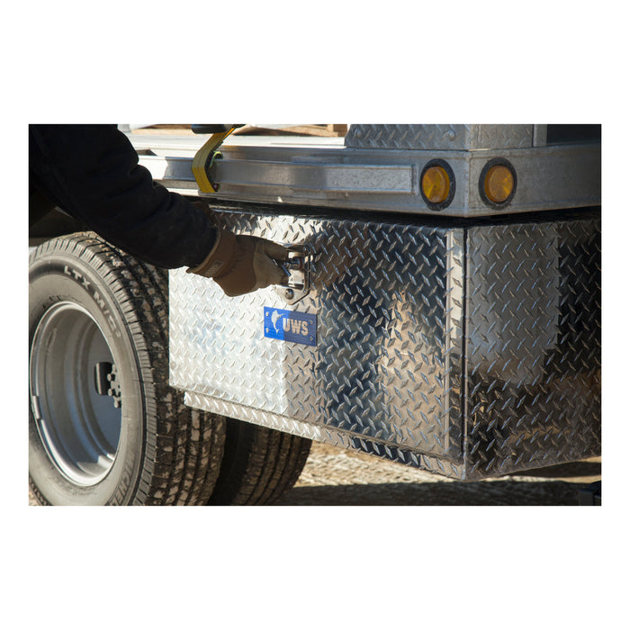 UWS TBUB-36 Bright Aluminum 36in. Single-Door Underbody Tool Box (LTL Shipping Only) - Truck Part Superstore