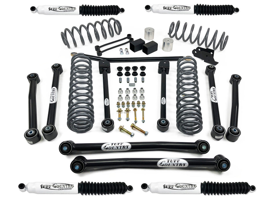 Tuff Country 44105KN 4 Inch Lift Kit 18-19 Jeep Wrangler JLU 4 Door Models Only EZ-Flex w/ SX8000 Shocks Tuff Country - Truck Part Superstore