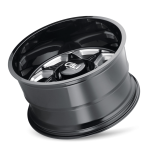 CALI OFF-ROAD 9111-22283BM SEVENFOLD (9111) GLOSS BLACK/MILLED SPOKES 22X12 6x5.5 -51mm 106mm - Truck Part Superstore