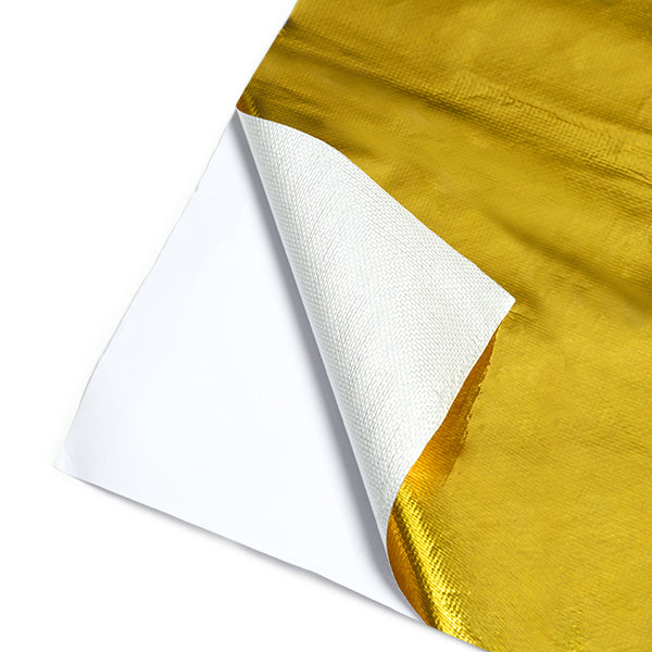 Mishimoto MMHP-GRB-2424 Gold Reflective Barrier with Adhesive Backing, 24inx24in - Truck Part Superstore