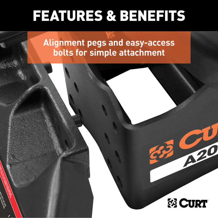 CURT 16541 CURT 16541 A20 5th Wheel Slider Hitch for Short Bed Trucks; 20;000 lbs - Truck Part Superstore