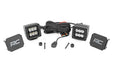 Rough Country 70062 Jeep 2 Inch LED Cube Easy-Mount Kit 18-20 Wrangler JL/20 Gladiator-Black Series Rough Country - Truck Part Superstore