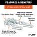 CURT 80301 48in. Safety Chain with 2 S-Hooks (7;000 lbs; Clear Zinc) - Truck Part Superstore