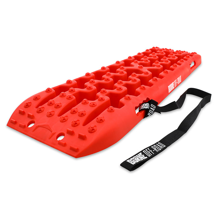 Mishimoto BNRB-109RD Borne Off-Road Traction Board Set, Red - Truck Part Superstore