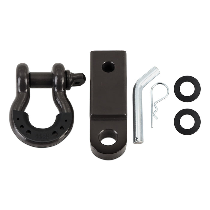 Mishimoto BNRS-BK Borne Off-Road Shackled 2-Inch Hitch Receiver - Truck Part Superstore