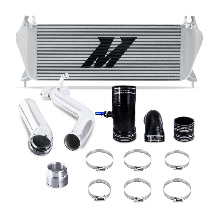 Mishimoto MMINT-RGR-19KSLP Intercooler Kit, fits Ford Ranger 2.3L 2019+, Silver Intercooler, Polished Pipes - Truck Part Superstore