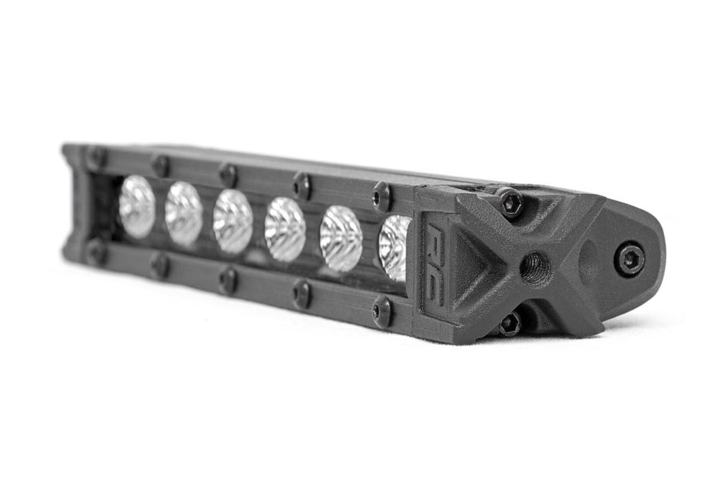 Rough Country 70406ABL 6-inch Slimline Cree LED Light Bars Pair Black Series Rough Country - Truck Part Superstore
