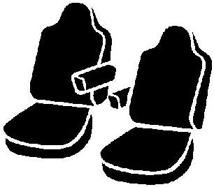 FIA SL67-11 BLK/BLK LeatherLite™ Custom Seat Cover - Truck Part Superstore