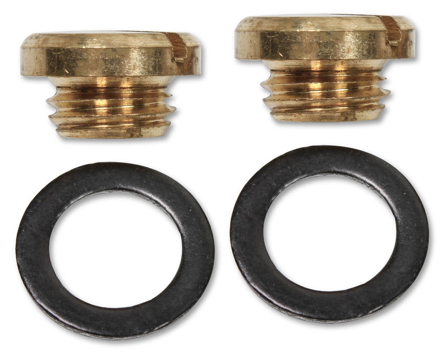 Quick Fuel Technology 7-1QFT Carburetor Sight Plug; Incl. 2 Brass Plugs And 2 Reusable Gaskets; - Truck Part Superstore