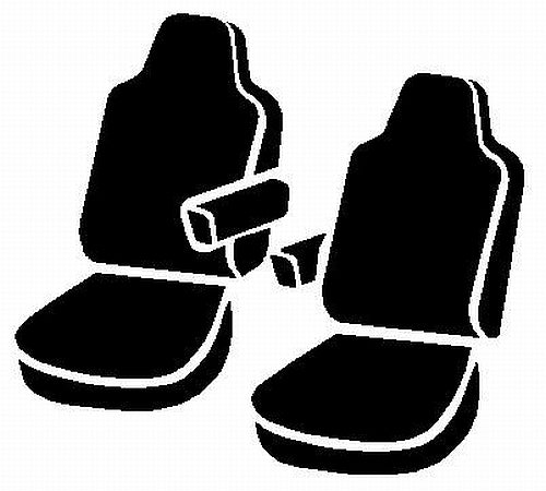 FIA SL67-27 BLK/BLK LeatherLite™ Custom Seat Cover - Truck Part Superstore