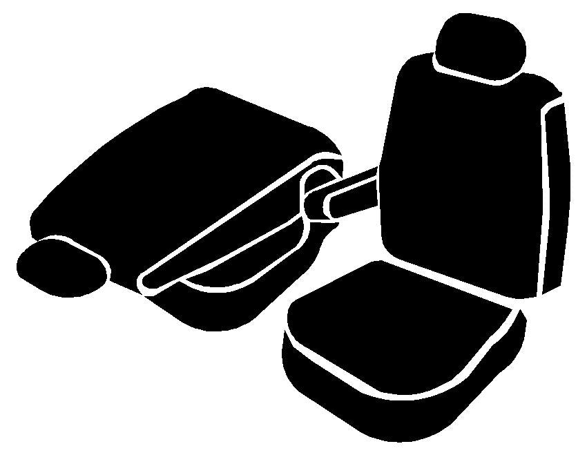 FIA TRS47-39 BLACK Wrangler™ Solid Seat Cover - Truck Part Superstore