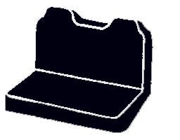 FIA SL67-7 GRAY LeatherLite™ Custom Seat Cover; Leatherette; Gray/Black; Bench Seat; - Truck Part Superstore
