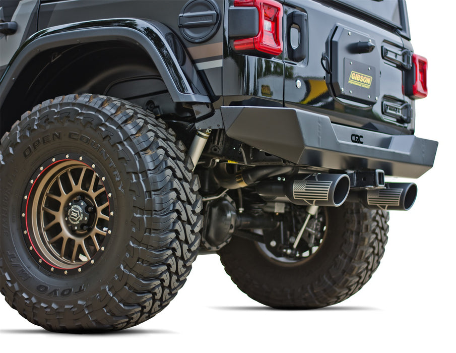 Gibson Performance Exhaust 76-0031 Patriot Skull Cat-Back Dual Exhaust System; Stainless - Truck Part Superstore