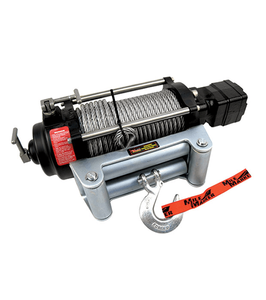 Mile Marker 70-50080C 9000 LB Hydraulic Winch 14 C.I. Hydraulic Motor w/Roller Fairlead 100 Foot Cable H9000 Mile Marker - Truck Part Superstore