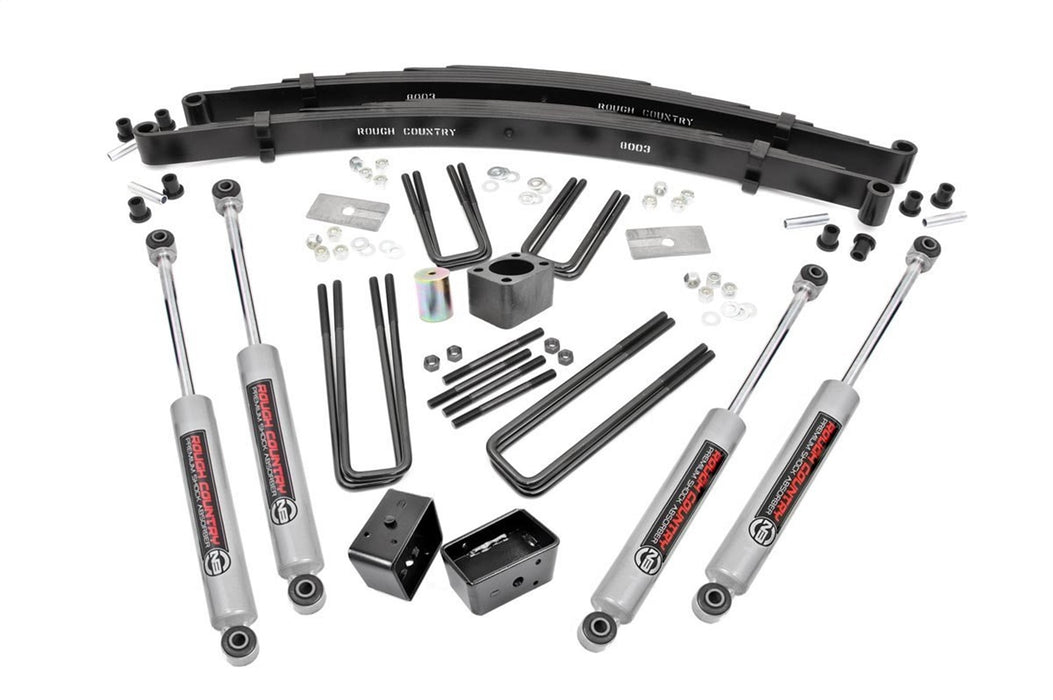 Rough Country 301.20 Suspension Lift Kit w/Shocks; 4 in. Lift; - Truck Part Superstore