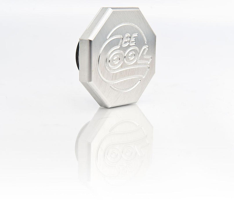 Be Cool 70002 Natural Finish Billet Aluminum Octagon-Style Radiator Cap Be Cool Radiator - Truck Part Superstore