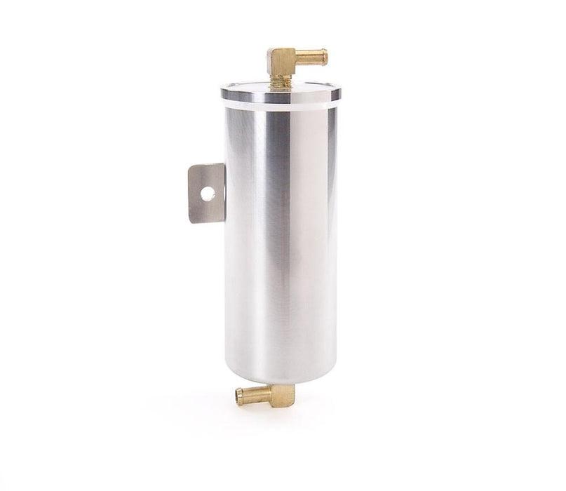 Be Cool 70003 Vented Recovery Tank 7 x 3 Inch w/Inlet Fitting & Mounting Bracket Diamond-Cut Aluminum Natural Finish Be Cool Radiator - Truck Part Superstore
