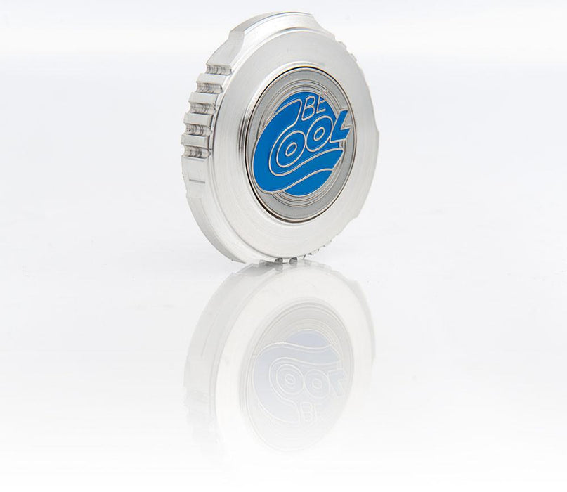 Be Cool 70006 Natural Finish Sure Grip Billet Radiator Cap w/Be Cool Emblem Be Cool Radiator - Truck Part Superstore