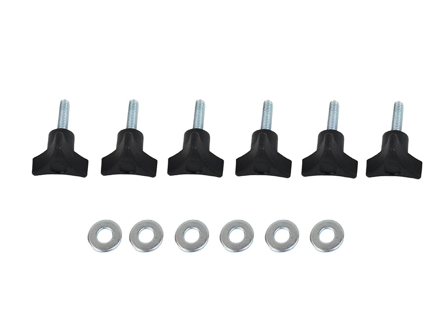 Kentrol 70006 Jeep CJ/YJ CJ/YJ/TJ Door Hinge Liners 2 Door 76-06 CJ and Wrangler YJ/TJ Powdercoat Black Kentrol - Truck Part Superstore