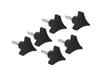 Kentrol 70006 Jeep CJ/YJ CJ/YJ/TJ Door Hinge Liners 2 Door 76-06 CJ and Wrangler YJ/TJ Powdercoat Black Kentrol - Truck Part Superstore