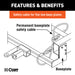 CURT 70007 Replacement 36in. x 3/8in. Diameter Tow Bar Base Plate Safety Cable (7;500 lbs) - Truck Part Superstore