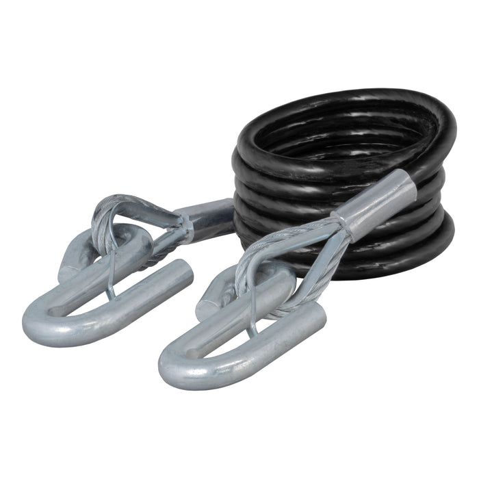 CURT 70008 Replacement 84in. x 3/8in. Diameter Tow Bar Safety Cable with Hooks (7;500 lbs) - Truck Part Superstore