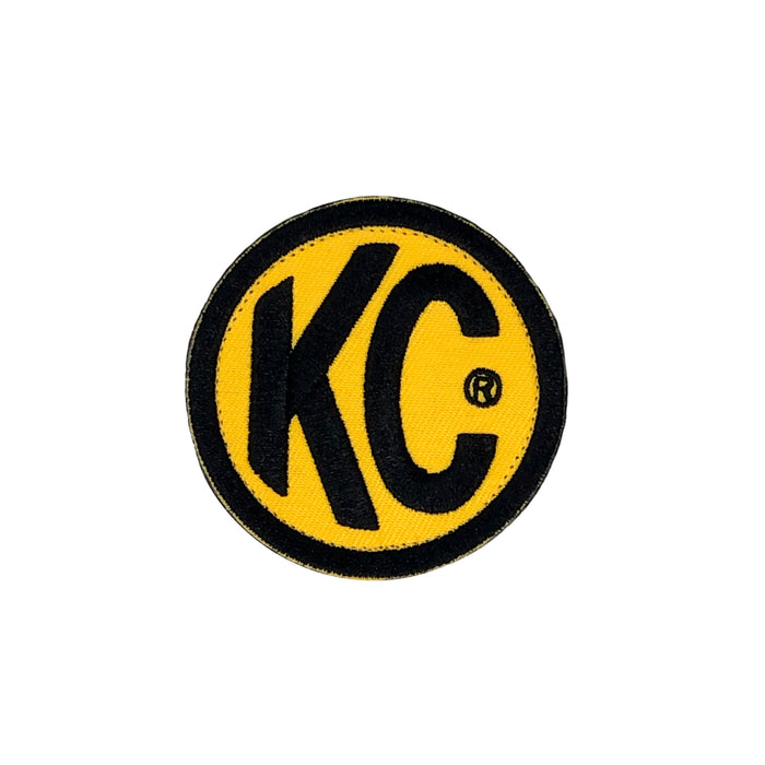 KC HiLiTES 7003 KC Patch KC Embroidered Logo Round 2.5in - Truck Part Superstore