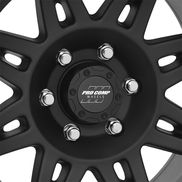 Pro Comp Alloy Wheels 7005-7983 Series 7005 17x9 with 6 on 5.5 Bolt Pattern 4.75 Backspace Flat Black Finish Pro Comp Alloy Wheels - Truck Part Superstore