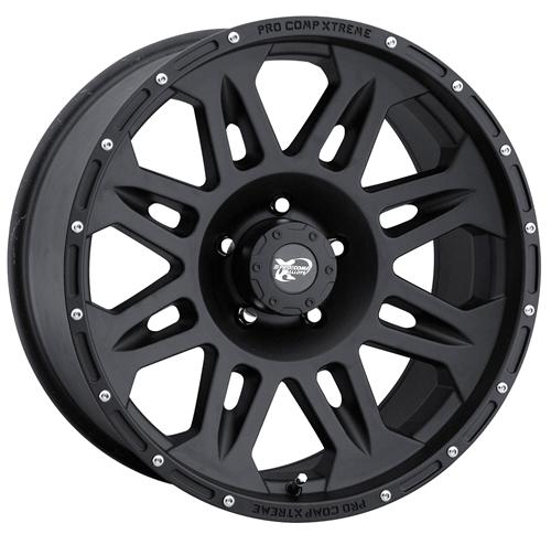 Pro Comp Alloy Wheels 7005-7983 Series 7005 17x9 with 6 on 5.5 Bolt Pattern 4.75 Backspace Flat Black Finish Pro Comp Alloy Wheels - Truck Part Superstore