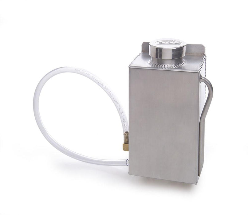 Be Cool 70051 Vertical Coolant Recovery Tank & Cap 8 x 5 X 3 1/2 Inch w/Passenger Inlet Fabricated Aluminum Natural Be Cool Radiator - Truck Part Superstore