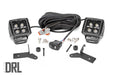Rough Country 70052DRL Jeep JL/Gladiator 2 Inch LED Lower Windshield Kit Black Series w/White DRL For 18-Pres Wrangler JL/20-Pres Gladiator Rough Country - Truck Part Superstore