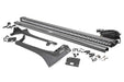 Rough Country 70064 Jeep 50-Inch Straight LED Light Bar Upper Windshield Kit w/ Single-Row Chrome Series LED 2020 Gladiator JT, 18-20 Wrangler JL Rough Country - Truck Part Superstore