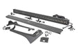 Rough Country 70068 Jeep 50-Inch Straight LED Light Bar Upper Windshield Kit w/ Dual-Row Black Series LED Amber DRL 2020 Gladiator JT, 18-20 Wrangler JL Rough Country - Truck Part Superstore
