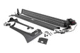 Rough Country 70069 Jeep 50-Inch Straight LED Light Bar Upper Windshield Kit w/ Dual-Row Black Series LED 2020 Gladiator JT, 18-20 Wrangler JL Rough Country - Truck Part Superstore