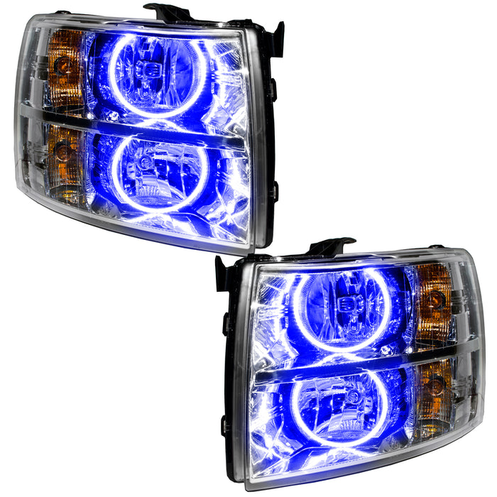 Oracle Lighting 7007-002 SMD Pre-Assembled Headlights, Round Style, Blue - Truck Part Superstore