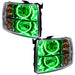 Oracle Lighting 7007-004 SMD Pre-Assembled Headlights, Round Style, Green - Truck Part Superstore