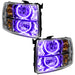 Oracle Lighting 7007-007 SMD Pre-Assembled Headlights, Round Style, UV/Purple - Truck Part Superstore